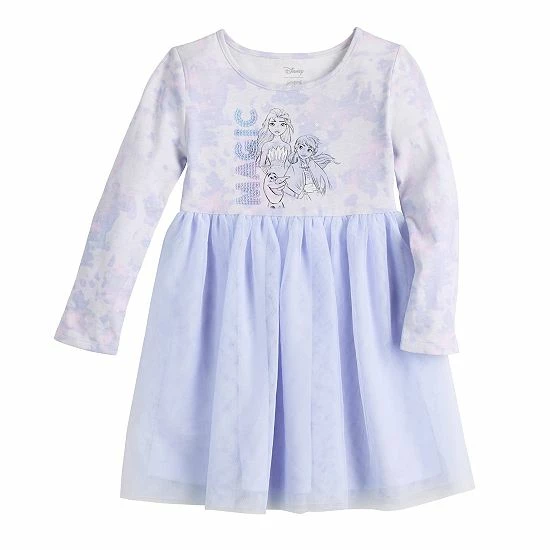 Disney/Jumping Beans Disney's Frozen Girls 4-12 Long-Sleeve Tutu Dress By Jumping Beans® 3 Disney/Jumping Beans Disney's Frozen Girls 4-12 Long-Sleeve Tutu Dress By Jumping Beans®