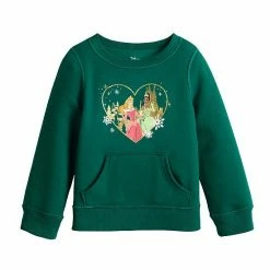 Disney/Jumping Beans Girls 4-12 Disney Princesses Adaptive Sparkle Graphic Sweatshirt By Jumping Beans®