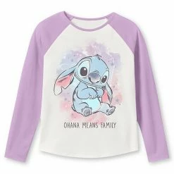 Disney/Jumping Beans Toddler Girl Disney Lilo & Stitch "Ohana Means Family" Raglan Graphic Tee By Jumping Beans®