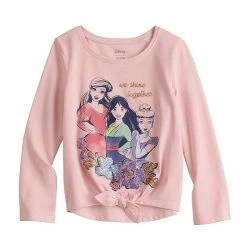 Disney/Jumping Beans Disney Princesses Girls 4-12 Tie-Front Tee By Jumping Beans®