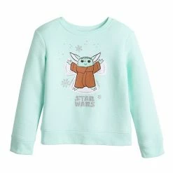 Disney/Jumping Beans Disney's Girls 4-12 Star Wars The Mandalorian Grogu Aka Baby Yoda Long-Sleeve Pullover By Jumping Beans® Grogu Little Things