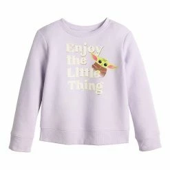Disney/Jumping Beans Disney's Girls 4-12 Star Wars The Mandalorian Grogu Aka Baby Yoda Long-Sleeve Pullover By Jumping Beans® Grogu Little Things -Disney/Jumping Beans shop unnamed file 153