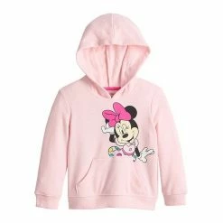 Disney/Jumping Beans Toddler Girl Disney Minnie Mouse Core Brushed French Terry Pullover Graphic Hoodie By Jumping Beans®