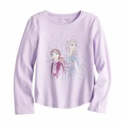Disney/Jumping Beans Disney's Frozen Anna & Elsa Girls 4-12 Shirttail Tee By Jumping Beans®