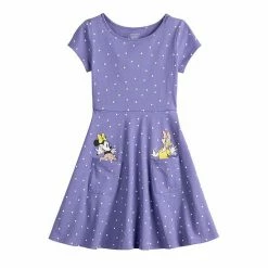 Disney/Jumping Beans Toddler Girl Disney Minnie Mouse & Daisy Duck Short Sleeve Polka Dot Skater Dress By Jumping Beans®