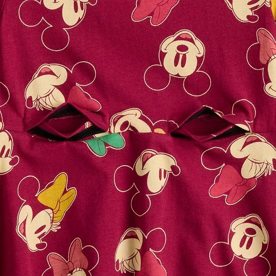 Disney/Jumping Beans Girls 4-12 Disney Mickey & Minnie Mouse Adaptive Easy Dressing & Abdominal Access Long Sleeve Dress By Jumping Beans® 4 Disney/Jumping Beans Girls 4-12 Disney Mickey & Minnie Mouse Adaptive Easy Dressing & Abdominal Access Long Sleeve Dress By Jumping Beans® - Image 2