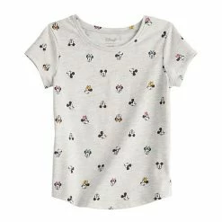 Disney/Jumping Beans Toddler Girl Disney Mickey Mouse & Minnie Mouse Allover Print Shirttail Tee By Jumping Beans®