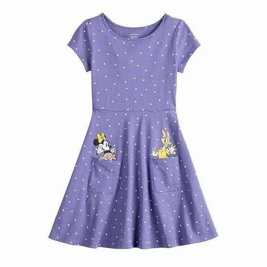 Disney/Jumping Beans Disney's Minnie Mouse & Daisy Duck Girls 4-12 Polka Dot Skater Dress By Jumping Beans® 3 Disney/Jumping Beans Disney's Minnie Mouse & Daisy Duck Girls 4-12 Polka Dot Skater Dress By Jumping Beans®