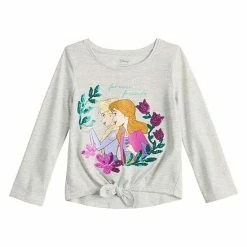 Disney/Jumping Beans Disney's Frozen Girls 4-12 Elsa & Anna "Forever Friends" Tie Front Embellished Tee By Jumping Beans®
