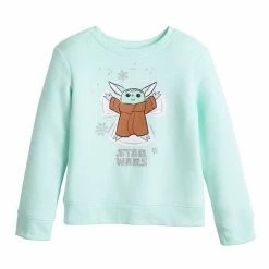 Disney/Jumping Beans Disney's Toddler Girl Star Wars Grogu AKA Baby Yoda Sweatshirt By Jumping Beans®