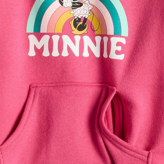 Disney/Jumping Beans Disney's Minnie Mouse Girls 4-12 Physical Adaptive Kangaroo Pocket Fleece By Jumping Beans® 5 Disney/Jumping Beans Disney's Minnie Mouse Girls 4-12 Physical Adaptive Kangaroo Pocket Fleece By Jumping Beans® - Image 3