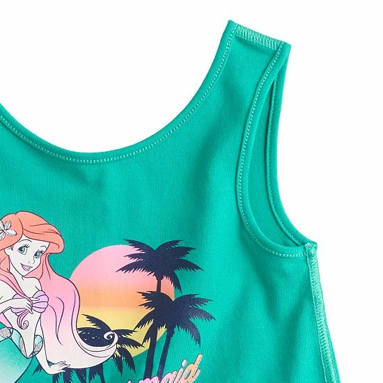 Disney/Jumping Beans Girls 4-12 Disney The Little Mermaid "Mermaid Vibes" Adaptive Sensory Graphic Tank Top By Jumping Beans® 4 Disney/Jumping Beans Girls 4-12 Disney The Little Mermaid "Mermaid Vibes" Adaptive Sensory Graphic Tank Top By Jumping Beans® - Image 2
