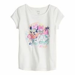 Disney/Jumping Beans Girls 4-12 Disney Minnie Mouse & Daisy Duck Adaptive Sensory, Easy Dressing, & Abdominal Access Double Layer Graphic Tee By Jumping Beans®