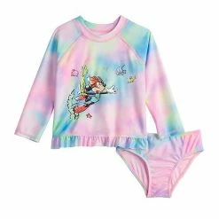 Disney/Jumping Beans Disney's Adaptive Minnie Mouse Toddler Girl Rash Guard Swim Set By Jumping Beans®