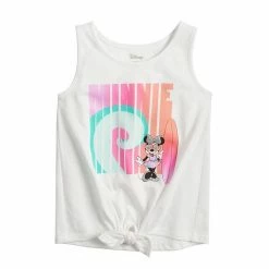 Disney/Jumping Beans Toddler Girl Disney Minnie Mouse Tie Front Graphic Tank Top By Jumping Beans® White