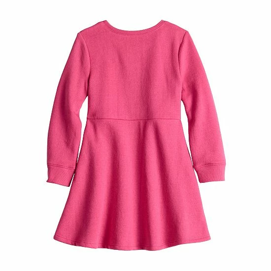 Disney/Jumping Beans Toddler Girl Disney Minnie Mouse "Kind To All" Fleece Long Sleeve Skater Dress By Jumping Beans® 4 Disney/Jumping Beans Toddler Girl Disney Minnie Mouse "Kind To All" Fleece Long Sleeve Skater Dress By Jumping Beans® - Image 2