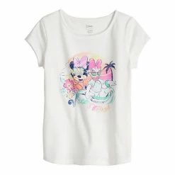 Disney/Jumping Beans Toddler Girl Disney Minnie Mouse & Daisy Duck Adaptive Sensory, Abdominal Access, & Easy Dressing Graphic Tee By Jumping Beans®