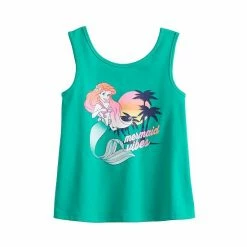 Disney/Jumping Beans Toddler Girl Disney The Little Mermaid "Mermaid Vibes" Adaptive Sensory Graphic Tank Top By Jumping Beans®