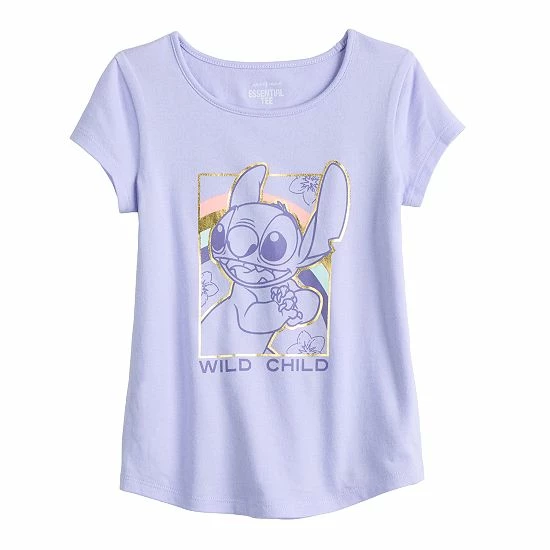 Disney/Jumping Beans Disney's Lilo & Stitch Girls 4-12 Physical Adaptive Double-Layer Tee By Jumping Beans® 3 Disney/Jumping Beans Disney's Lilo & Stitch Girls 4-12 Physical Adaptive Double-Layer Tee By Jumping Beans®