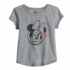 Disney/Jumping Beans Disney's Minnie Mouse Toddler Girl Shirttail Tee By Jumping Beans® Minnie Gray