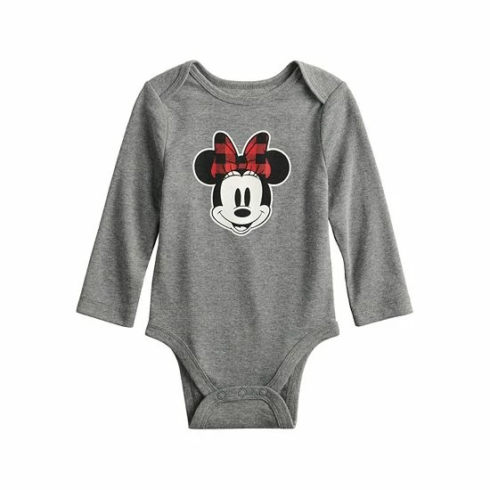Disney/Jumping Beans Disney's Minnie Mouse Baby Girl Graphic Bodysuit By Jumping Beans® Minnie Plaid 5 Disney/Jumping Beans Disney's Minnie Mouse Baby Girl Graphic Bodysuit By Jumping Beans® Minnie Plaid - Image 3