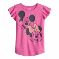 Disney/Jumping Beans Disney' Mickey & Minnie Mouse Girls 4-12 Flutter Tee By Jumping Beans®