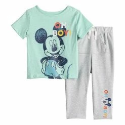 Disney/Jumping Beans Disney's Mickey Mouse Baby Boy Tee & Pants Set By Jumping Beans®