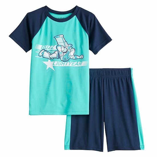 Disney/Jumping Beans Boys 4-12 Disney / Pixar Toy Story Buzz Lightyear Active Raglan Graphic Tee & Shorts Set By Jumping Beans® 3 Disney/Jumping Beans Boys 4-12 Disney / Pixar Toy Story Buzz Lightyear Active Raglan Graphic Tee & Shorts Set By Jumping Beans®