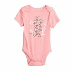 Disney/Jumping Beans Disney's Minnie Mouse Short Sleeve Bodysuit By Jumping Beans® Gray Minnie -Disney/Jumping Beans shop unnamed file 628