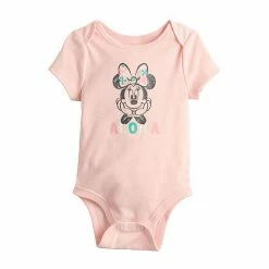Disney/Jumping Beans Disney's Minnie Mouse Short Sleeve Bodysuit By Jumping Beans® Gray Minnie -Disney/Jumping Beans shop unnamed file 630