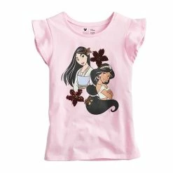 Disney/Jumping Beans Girls 4-12 Disney Princesses Flutter Sleeve Graphic Tee By Jumping Beans® Purple Princess -Disney/Jumping Beans shop unnamed file 639