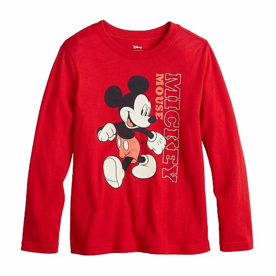Disney/Jumping Beans Boys 4-12 Disney Mickey Mouse Long Sleeve Graphic Tee By Jumping Beans® 3 Disney/Jumping Beans Boys 4-12 Disney Mickey Mouse Long Sleeve Graphic Tee By Jumping Beans®