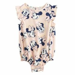 Disney/Jumping Beans Disney's Minnie Mouse Baby Girl Ruffled Bubble Bodysuit By Jumping Beans®