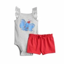 Disney/Jumping Beans Disney's Baby Girl Dumbo Bodysuit & Shorts Set By Jumping Beans®
