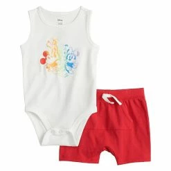 Disney/Jumping Beans Disney's Mickey Mouse Baby Bodysuit & Shorts Set By Jumping Beans®