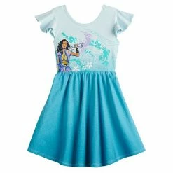 Disney/Jumping Beans Girls 4-12 Disney Raya & The Last Dragon Flutter Sleeve Dress By Jumping Beans®