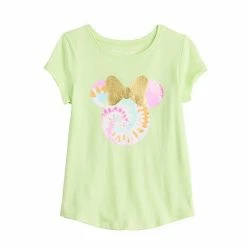 Disney/Jumping Beans Girls 4-12 Disney Minnie Mouse Metallic Shirttail Graphic Tee By Jumping Beans®
