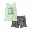 Disney/Jumping Beans Baby Boy Jumping Beans® The Mandalorian Grogu Aka Baby Yoda "Cutest In The Galaxy" Graphic Tank Top & Shorts Set -Disney/Jumping Beans shop unnamed file 682