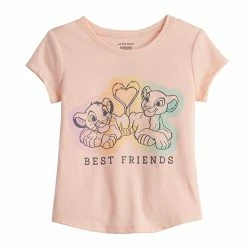 Disney/Jumping Beans Toddler Girl Disney The Lion King Simba & Nala "Best Friends" Shirttail Graphic Tee By Jumping Beans®