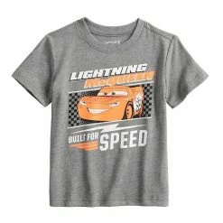 Disney/Jumping Beans Boys 4-12 Disney / Pixar Cars Lightning McQueen "Built For Speed" Graphic Tee In Slim & Husky By Jumping Beans®