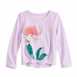 Disney/Jumping Beans Disney's The Little Mermaid Ariel Girls 4-12 Tie-Front Tee By Jumping Beans®