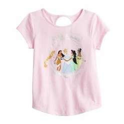 Disney/Jumping Beans Toddler Girl Disney Princesses "Girls Are Made Of Magic" Cutout Back Graphic Tee By Jumping Beans®