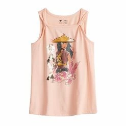 Disney/Jumping Beans Girls 4-12 Disney Raya & The Last Dragon Knot Shoulder Embellished Graphic Tank Top By Jumping Beans®