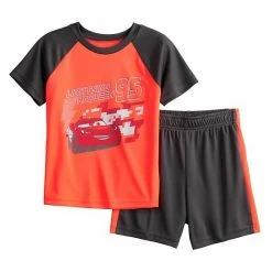 Disney/Jumping Beans Disney/Pixar Cars Toddler Boy Lightning McQueen Raglan Active Tee & Shorts Set By Jumping Beans®