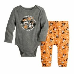 Disney/Jumping Beans Disney's Mickey Mouse & Minnie Mouse Baby Boy Fall Holiday Bodysuit & Jogger Pants Set By Jumping Beans®
