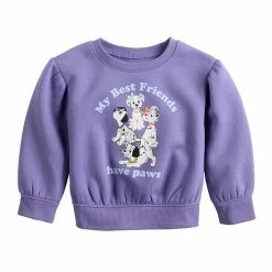 Disney/Jumping Beans Toddler Girl Disney 101 Dalmatians "My Best Friends Have Paws" Puff Sleeve Graphic Sweatshirt By Jumping Beans®