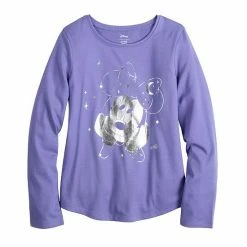 Disney/Jumping Beans Disney's Minnie Mouse Girls 4-12 Long Sleeve Metallic Graphic Tee By Jumping Beans®