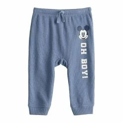 Disney/Jumping Beans Baby Girl Disney Mickey Mouse "Oh Boy!" Thermal Graphic Jogger Pants By Jumping Beans®